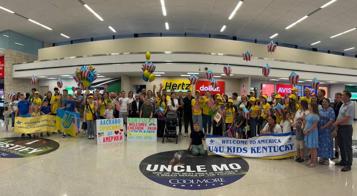 Ukrainian children welcomed in Kentucky